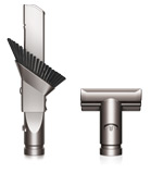 Two extra tools on their ends facing upwards