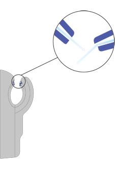 Image showing the scallop-shaped apertures