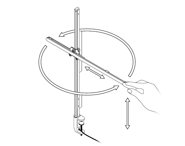 diagram showing how to re-position the light