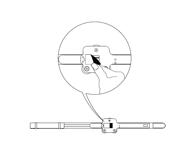 diagram showing how to remove red tape from the electrical contacts