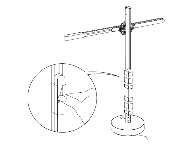 diagram showing how to remove tape from the weight