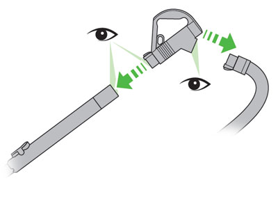 diagram showing where to check for blockages