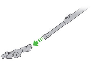 diagram showing how to remove the floor tool