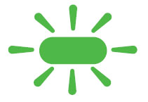 diagram showing a fast flashing light on the main body
