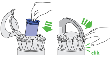 diagram showing how to replace Filter A