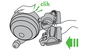 diagram showing how to refit the cleanerhead