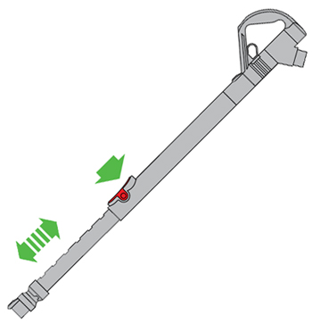Diagram of using the extension tube