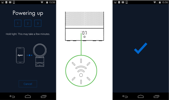 Connect your purifier to your home Wi-Fi network and to Dyson