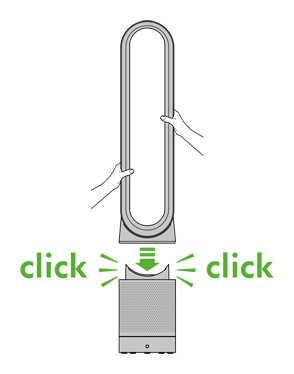 Assembling your Dyson purifier