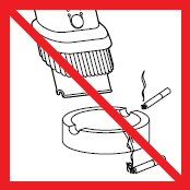 Do not pick up burning objects.