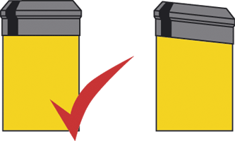 diagram showing how to check cone seal