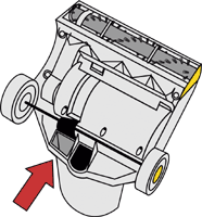 diagram showing where to check for blockages