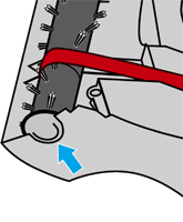 diagram showing how to fit belt