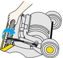 diagram showing how to fit belt