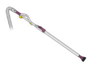 diagram showing reversed wand handle