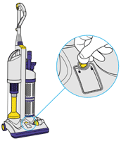 diagram showing how to undo cleaner head window
