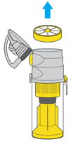 diagram showing how to remove filter