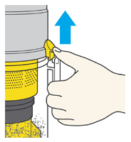 diagram showing how to separate bin from cyclone top