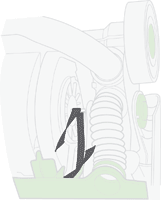 diagram showing broken belt