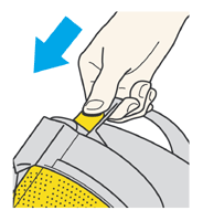diagram showing how to remove filter from machine