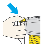 diagram showing how to separate bin from cyclone top