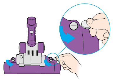 diagram showing how to undo soleplate fasteners