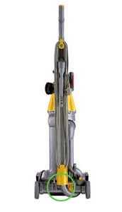 image showing location of serial number