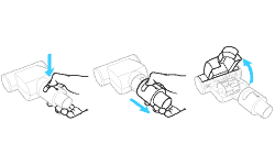 diagram showing how to clean mini turbo tool