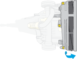 diagram showing how to check brushbar is spinning