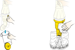 diagram showing how to clean shroud