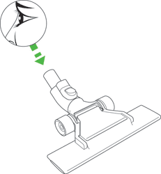 diagram showing how to check flat out tool for blockages