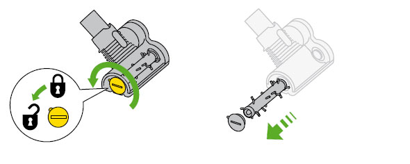 diagram showing how to remove the brushbar