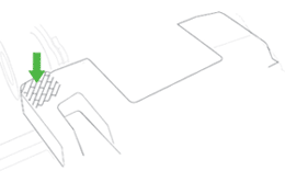 diagram showing how to adjust contact headtm for use on hard flooring