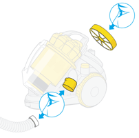diagram showing where to check for blockages