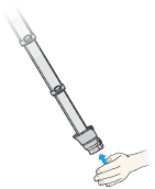 diagram showing how to check suction from extension tube