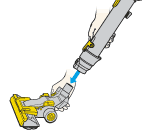 diagram showing how to remove floor tool