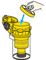 diagram showing how to replace filter