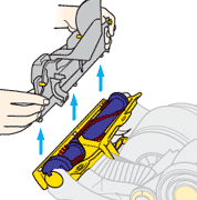 diagram showing how to remove the soleplate