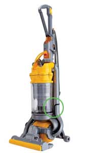 image showing location of serial number