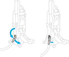 diagram showing how to replace hose