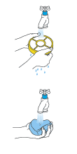 diagram showing how to wash the filter