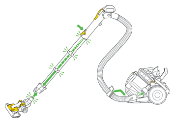 diagram showing how to extend wand