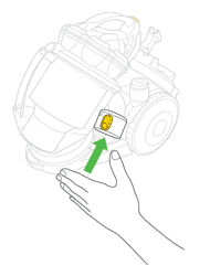diagram showing how to test suction from the hose inlet