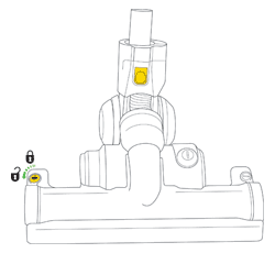 diagram showing how to unlock the endcaps