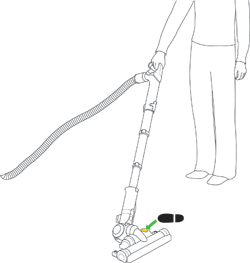 diagram showing how to use the power floor tool