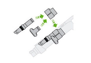 diagram showing how to store the accessory tools