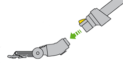 diagram showing how to check dual channel floor tool
