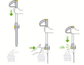 diagram showing how to fit wand into machine