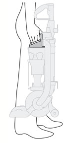 diagram showing how to carry your Dyson