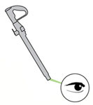 diagram showing how to check wand for blockages